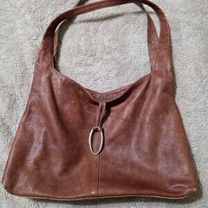 Bialto Large Brown Leather Shoulder Bag